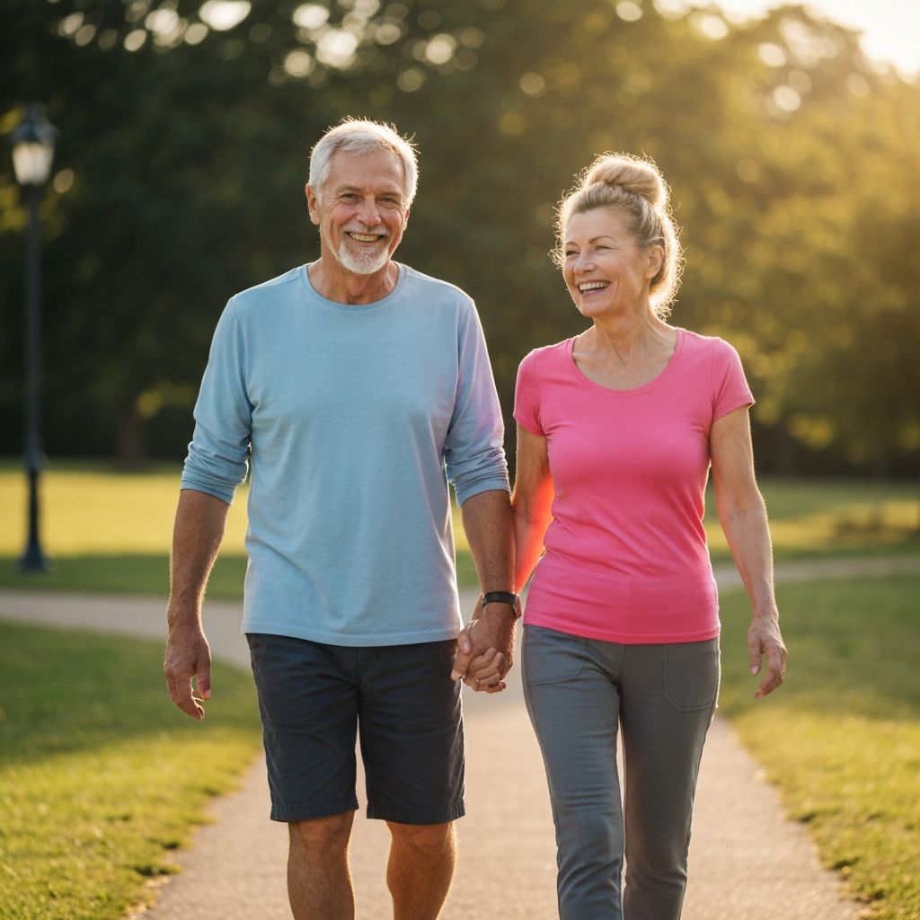 Pareja activa y saludable