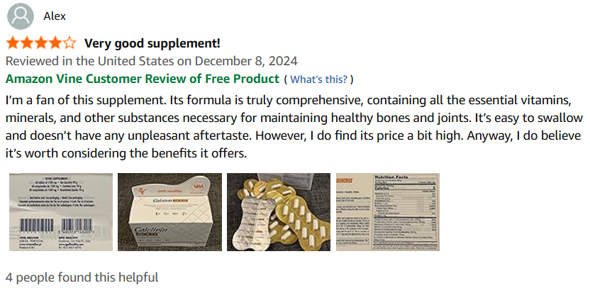 Review de Alex - 4 estrellas - Very good supplement!